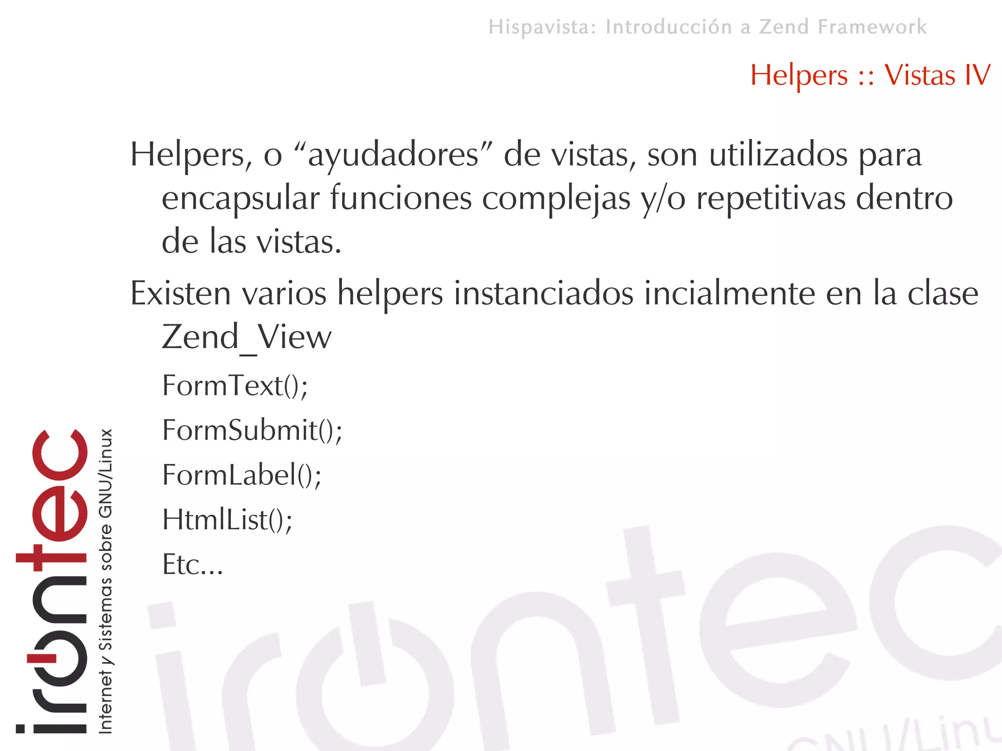 Introducción a Zend Framework
