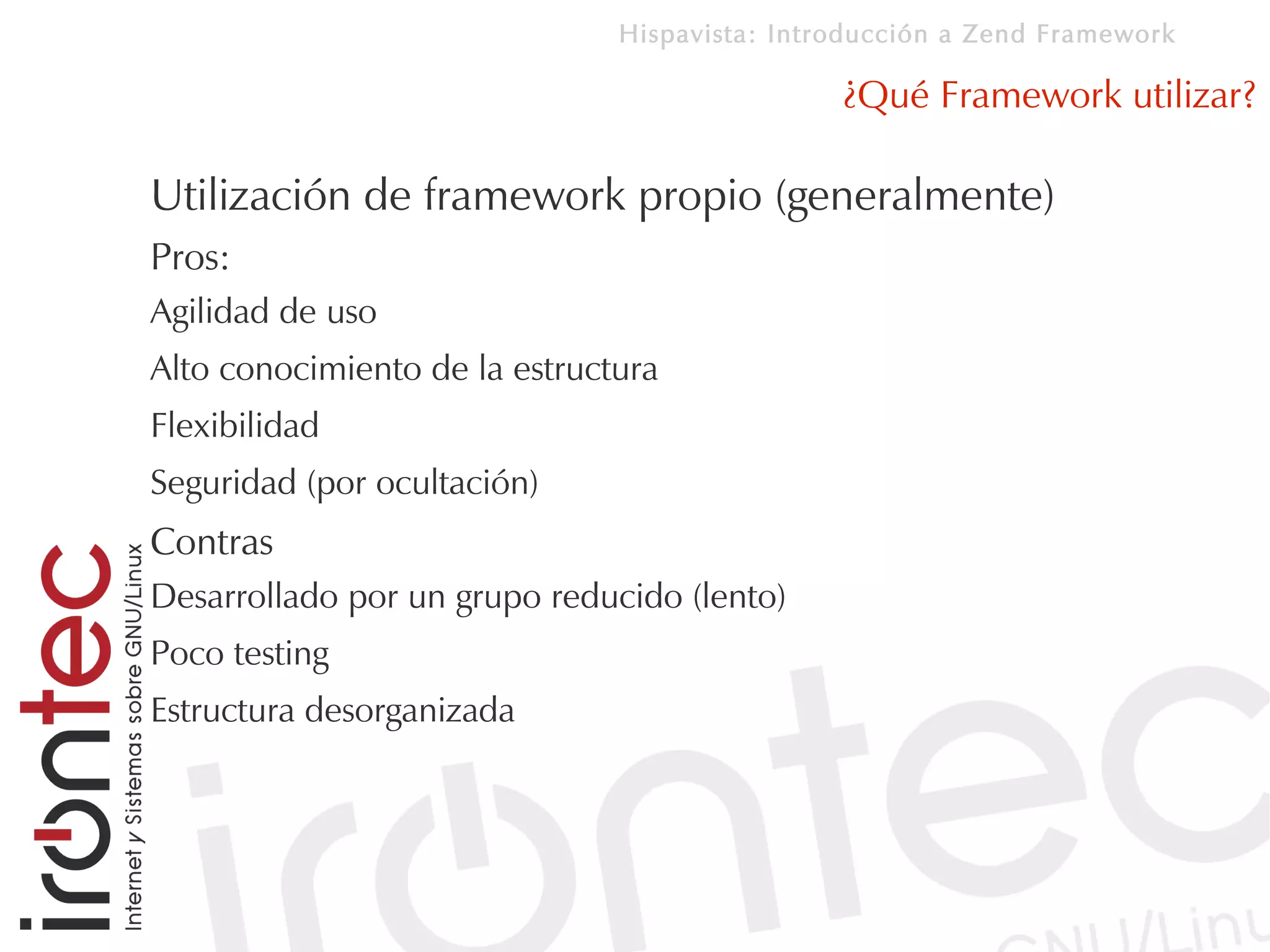 Introducción a Zend Framework