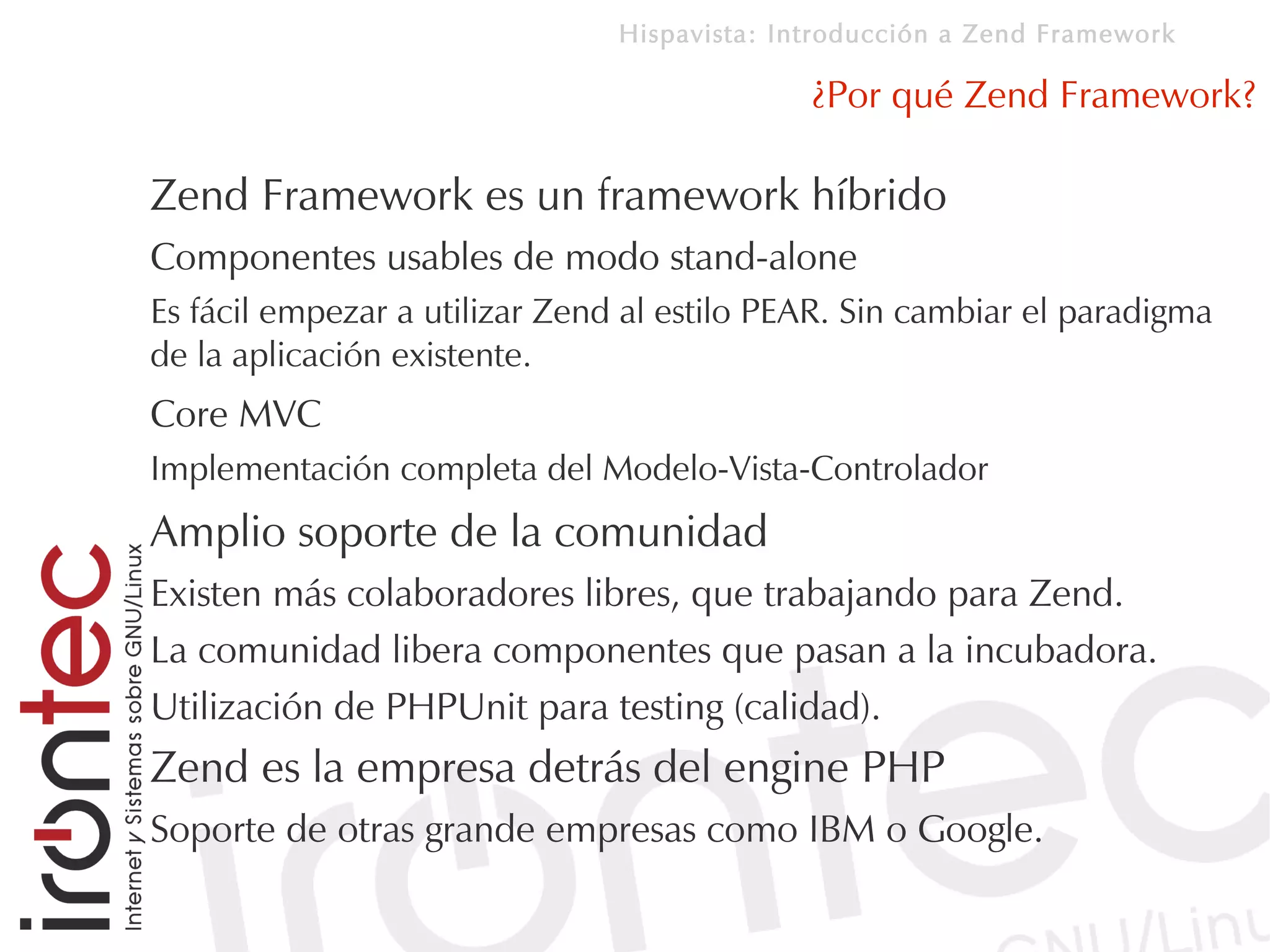 Introducción a Zend Framework