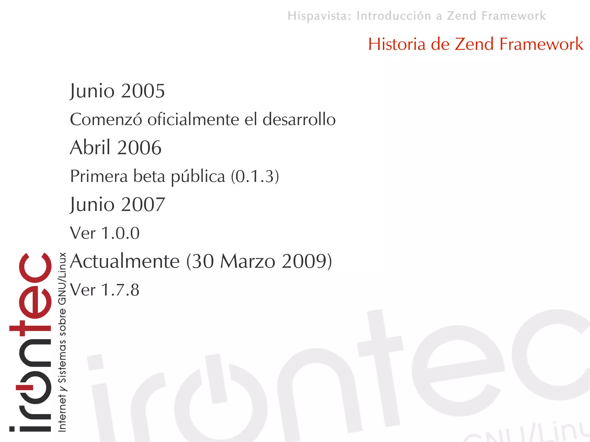 Introducción a Zend Framework