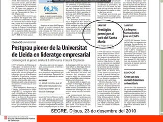 SEGRE. Dijous, 23 de desembre del 2010 