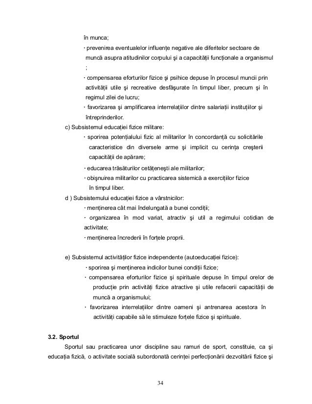 Educatie Fizica Si Sport Teorie Si Metodica Note De Curs