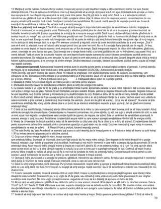 13. Menţine-ţi poziţia mâinilor, încheieturilor şi coatelor, începe să-ţi apropii şi să-ţi depărtezi braţele la câţiva centimetri, mărind mai apoi, treptat,
distanţa dintre ele. Fă-te că aplauzi cu încetinitorul, însă nu-ţi lăsa palmele să se atingă. Apropie-le la 4-6 cm, apoi depărtează-le la aproape un metru.
Apoi apropie-le din nou. Repetă mişcarea până ce simţi prana între palme. Nu-ţi fă griji dacă nu simţi nimic. Dacă nu ai o senzaţie de căldură,
mâncărime sau gâdilătură după ce ai făcut exerciţiul o dată, opreşte-te câteva clipe, fă câteva cicluri de respiraţie pranică, concentrează-te din nou
asupra palmelor şi fă exerciţiul încă o dată. Dacă pierzi contactul sau sensibilitatea, fă o pauză, mai fă exerciţii de respiraţie pranică sau încearcă
exerciţiul l de sensibilizare a mâinilor. Nu va trece mult şi vei simţi energia.
Şi dacă nu poţi simţi încă energia ? Dacă tot nu reuşeşti să simţi energia în timpul efectuării exerciţiilor de sensibilizare a mâinilor, linişteşte-te.
Practică în continuare; ai s-o simţi până la urmă. Păstrează-ţi o atitudine pozitivă plina de iubire fata de tot ce te inconjoara, şi mintea deschisă, iar
îndoielile, temerile şi neliniştile îţi reduc capacitatea de a simţi şi de a manipula energia subtilă. Dacă încerci să-ţi sensibilizezi mâinile gândindu-te în
acelaşi timp că „nu merge", sau „ce ciudat", vei întâmpina greutăţi mai mari. Controlează-ţi gândurile, însă nu încerca să te păcăleşti că simţi ceva ce, de
fapt, nu are suport real. Energia nu este rodul imaginaţiei; este cât se poate de reală şi o poţi simţi folosind exerciţiile menţionate. Aşa că nu-ţi imagina,
nici nu anticipa că simţi energie dacă nu e aşa. Prin exersare constantă şi regulată, oricine îşi poate dezvolta capacitatea de a simţi energia. „Ziua în
care ve-ti simti cu adevărat prana va fi atunci când accepti primul lucru pe care-l vei simti. Nu v-a fi o senzaţie foarte precisă, dar de regulă, , în timp,
acuitatea va creste treptat. In timp ce scanezi, simti presiune sau un flux de energie. Dacă energia este impură, de obicei simti mâncărime, gâdila sau,
uneori, o senzaţie de ceva lipicios sau greu. Dacă energia are o vibraţie foarte înaltă, o pot simţi gâdilându-te (dar nu mâncărime), sau poate fi fină, ca o
cremă delicată." Iată un secret de la cursurile noastre: cei care deprind foarte repede scanarea la cursuri folosesc consolidarea pozitivă pentru a-şi
accelera dezvoltarea. De îndată ce au vreo senzaţie, îşi spun că ceea ce simt este prana şi că se descurcă bine. Lasand deoparte latura critică a minţii şi
folosim autoîncurajarea pentru a ne convinge că simtim energie. Oricând detecteazi o senzaţie, folosesti consolidarea pozitivă pentru a ajuta să înveţati
mai repede scanarea.
Autoscanarea generală Autoscanarea înseamnă simţirea aurei în anumite puncte pentru a evalua forţa şi curăţenia ei generală, în primul exerciţiu
de mai jos, îţi vei scana braţul, doar fiindcă este o ţintă uşoară pentru începători EXERCIŢIU: Autoscanarea generală a braţului
Pentru exerciţiu poţi sta în picioare sau aşezat. (Notă: Pe măsură ce progresezi, vom scurta descrierea paşilor de încălzire. De asemenea, vom
presupune că faci scanarea cu mâna dreaptă şi că antebraţul stâng va fi ţinta scanării. Dacă vrei să scanezi antebraţul drept cu mâna stângă, schimbă
pur şi simplu direcţia.) 1. Pune-ţi limba pe cerul gurii. 2. Efectuează câteva cicluri de respiraţie pranică.
3. Masează-ţi chakra inimii cu două degete ale mâinii pe care o vei folosi pentru scanare.
4. Efectuează exerciţiul l sau 2 de sensibilizare a mâinilor, până ce simţi clar energia între palme.
5. Cu coatele îndoite la un unghi de 90 de grade şi cu antebraţele întinse înainte, aproximativ paralele cu solul, ridică mâinile în faţă la nivelul taliei, ca şi
cum ai ţine o minge mare de plajă. Palmele îţi sunt îndreptate una spre cealaltă. Braţele, palmele şi degetele trebuie să fie relaxate. Degetele trebuie să
fie uşor depărtate, nu-ţi încorda palmele şi încheieturile şi nu depărta braţele de corp. Braţele ar trebui să fie cam la un metru distanţă unul de celălalt
6. Atunci când scanezi, trebuie să fii pe aceeaşi lungime de undă cu ţinta pe care o ai, să-ţi stabileşti intenţia de a scana. Vei face acest lucru uitându-te
cateva momente la ţinta scanării şi declarându-ţi încet intenţia. De exemplu: „Acum am de gând să scanez... (orice vrei să scanezi)". De vreme ce ţinta
scanării este antebraţul tău stâng, uită-te câteva clipe la un punct de pe interiorul antebraţului respectiv şi apoi spune-ţi: „Am de gând să-mi scanez
antebraţul stâng".
7. O dată ce ţi-ai stabilit intenţia, îndreaptă-ţi atenţia către chakra palmei de la mâna cu care scanezi şi fii atent la acea zonă pe tot timpul scanării. Adu-ţi
aminte de conceptul de conştientizare. Conştientizarea nu înseamnă concentrare, nici privire aţintită, cu atât mai puţin o simplă urmărire din ochi; nu este
un simţ vizual. Mai degrabă, conştientizarea este o simţire lipsită de zgomot, de mişcare, dar activă. Este un sentiment de sensibilitate accentuată, în
scanare, energia o simţi, nu o vezi. Focalizarea conştientizării asupra mâinii cu care scanezi sporeşte sensibilitatea mâinilor faţă de energia subtilă.
8. Nivelul de concentrare din timpul scanării ar trebui să fie asemănător cu cititul unei cărţi. Nu te obosi şi nu te forţa să scanezi. Conştientizarea folosită
pentru scanare este cel mai bine realizată printr-o concentrare uşoară şi un grad relativ mic de voinţă. Dacă vei încerca să-ţi impui voinţa în scanare,
sensibilitatea ta va avea de suferit. 9. Respiră încet şi profund, folosind respiraţia pranică.
10 Ţine ochii închişi sau desc.Pe măsură ce avansezi poţi scana cu ochii deschişi,dar la început,pentru a nu fi distras ar trebui să încerci cu ochii închişi
11 Fii cu mintea deschisă şi păstrează-ti o atitudine pozitivă.
12. Ca şi cum ai ţine o minge deplajă în mâini, începe scanarea
spre antebraţul stâng. Scanează pe orizontală, direct prin faţa corpului tău Nu mişca mâna stângă. Ţine degetele de la mâna dreaptă într-o poziţie
firească, relaxată - puţin îndoite şi depărtate unul de celălalt, încetineşte şi mai mult în momentul în care mâna ta dreaptă ajunge la aproximativ 30 cm de
antebraţul stâng. Acum mişcă-ţi mâna dreaptă înainte şi înapoi pe o rază de 5 până la 30 cm de antebraţul stâng, ca şi cum 1-ai simţi uşor din afară,
ceea ce este exact ce faci tu. îţi simţi câmpul magnetic al corpului ca şi cum ai simţi uşor o suprafaţă nemişcată de apă. Continuă să respiri încet şi
profund. Mâna dreaptă nu trebuie să atingă sau să fie la mai mult de jumătate de metru de antebraţul stâng. Conştientizează centrul palmei cu care
scanezi. Lasă-ţi încheieturile de la umăr, cot şi mâna cu care scanezi relaxate în timpul scanării.
13. Opreşte-ţi mâna atunci când ai o senzaţie de presiune, gâdilătură, mâncărime sau căldură în palmă. Ar trebui să ai senzaţia respectivă în momentul
când ajungi la 10-25 cm de mâna stângă. Este aura interioară, zona cu care vei lucra cel mai mult.
14. Dacă nu simţi energia imediat, nu te descuraja. Pur şi simplu relaxează-te, respiră adânc şi apropie şi depărtează mâna dreaptă de antebraţul stâng
până ce o vei simţi. Dacă nici după 10-12 mişcări nu reuşeşti să simţi energia, repetă exerciţiul l sau 2 de sensibilizare a mâinilor sau masează-ţi din nou
chakra inimii.
15. în cazul nereuşitei repetate, încearcă scanarea dintr-un unghi diferit, începe cu poziţia de ţinere a mingii de plajă imaginare, apoi ridică-ţi mâna
dreaptă la nivelul umerilor. Scanează în jos, la un unghi de 45 de grade, sau coboară-ţi mâna undeva sub nivelul taliei şi scanează în sus. Unghiul
scanării nu este important. Din orice unghi porneşti scanarea, asigură-te că începi de la o distanţă de aproape un metru de ţintă.
16. Atunci când vei simţi presiune, gâdilătură sau căldură în palma cu care scanezi, observă cât de departe se află mâna cu care faci scanarea. Este la
15 cm? La 5 cm ? Sau la 20 ? Iată adâncimea aurei tale, respectiv distanţa pe care se extinde aura ta de corpul fizic. Din anumite motive, vom amâna
discuţia referitoare la semnificaţia măsurătorilor cu ajutorul scanării până ce vom ajunge la cursul respectiv. Ar trebui să-ţi notezi rezultatele pentru a face
referire la ele mai târziu.
17. încearcă să simţi forţa aurei tale în timp ce continui să-ţi mişti mâna înainte şi înapoi. Simţi o presiune puternică sau gâdilaturi ? Simţi că mâna îţi
70
 