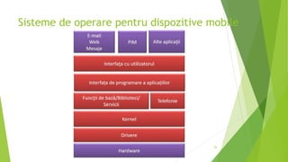 26
Sisteme de operare pentru dispozitive mobile
 