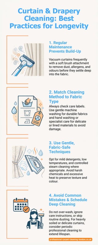 Clean Bottom Drape Curtain & Drapery Cleaning: Best Practices for Longevity | PDF