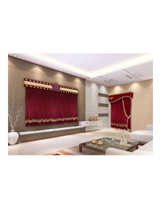 Velvet Curtains For Church, Home Theater, School Stage