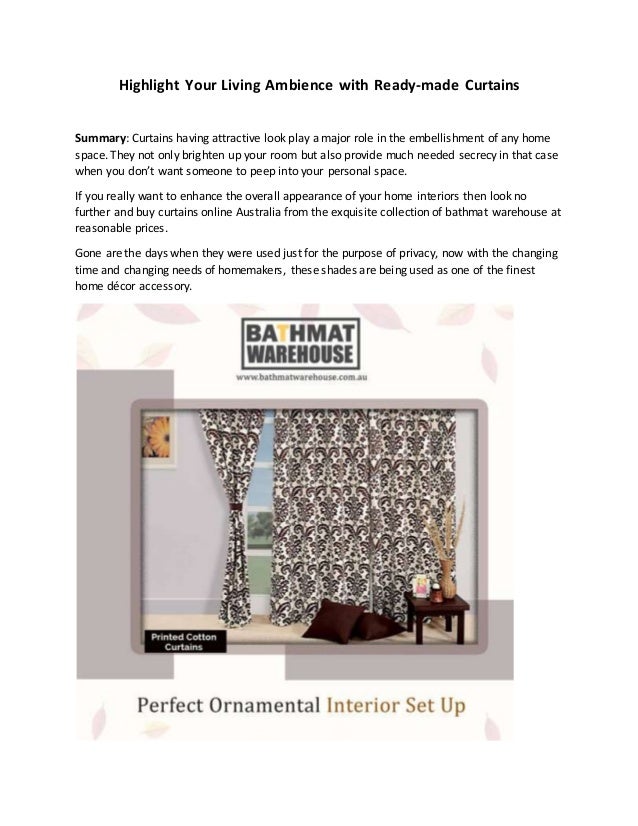 Mesmerizingly Imprinted Ready Made Curtains Enrich Living Space With