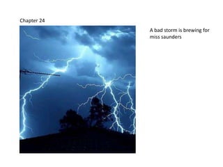 Chapter 24A bad storm is brewing for miss saunders