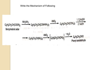 Write the Mechanism of Following
 