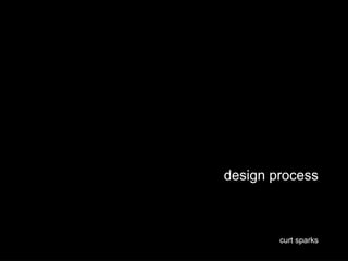 design process



        curt sparks
 