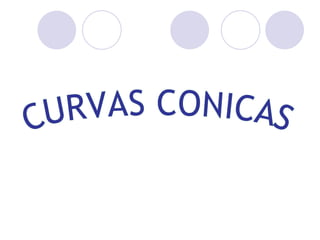 CURVAS CONICAS 