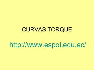 CURVAS TORQUE http://www.espol.edu.ec/ 