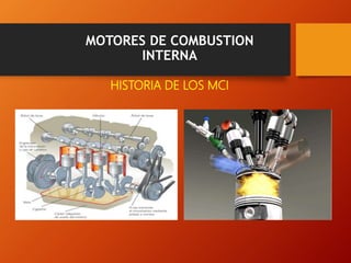 MOTORES DE COMBUSTION
INTERNA
HISTORIA DE LOS MCI
 