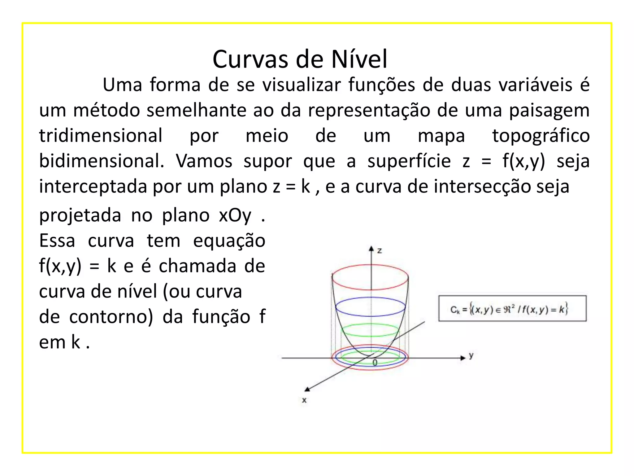 Curvas de nível | PPTX
