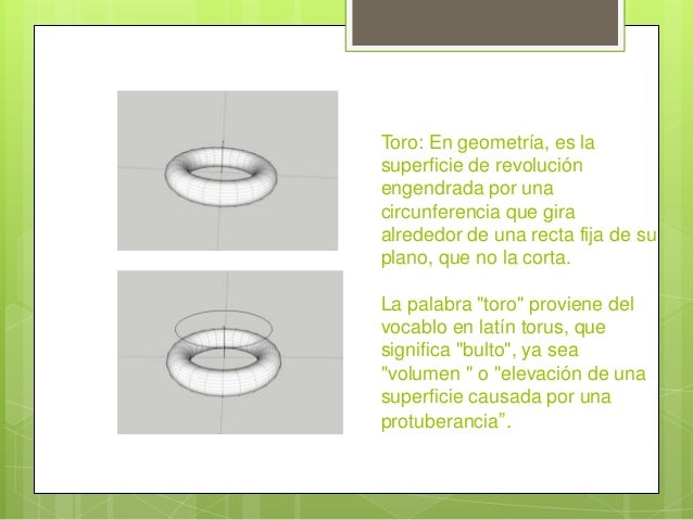 Curvas de revolución toro