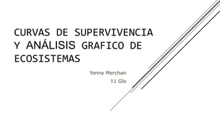 CURVAS DE SUPERVIVENCIA
Y ANÁLISIS GRAFICO DE
ECOSISTEMAS
Yenny Merchan
11 Glo
 