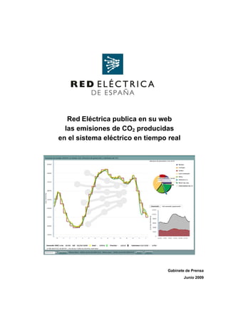 Red Eléctrica publica en su web
  las emisiones de CO2 producidas
en el sistema eléctrico en tiempo real




                                  Gabinete de Prensa
                                          Junio 2009
 
