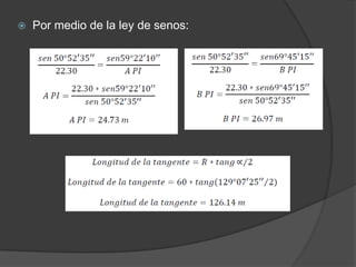    Por medio de la ley de senos:
 