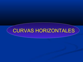 CURVAS HORIZONTALES
 