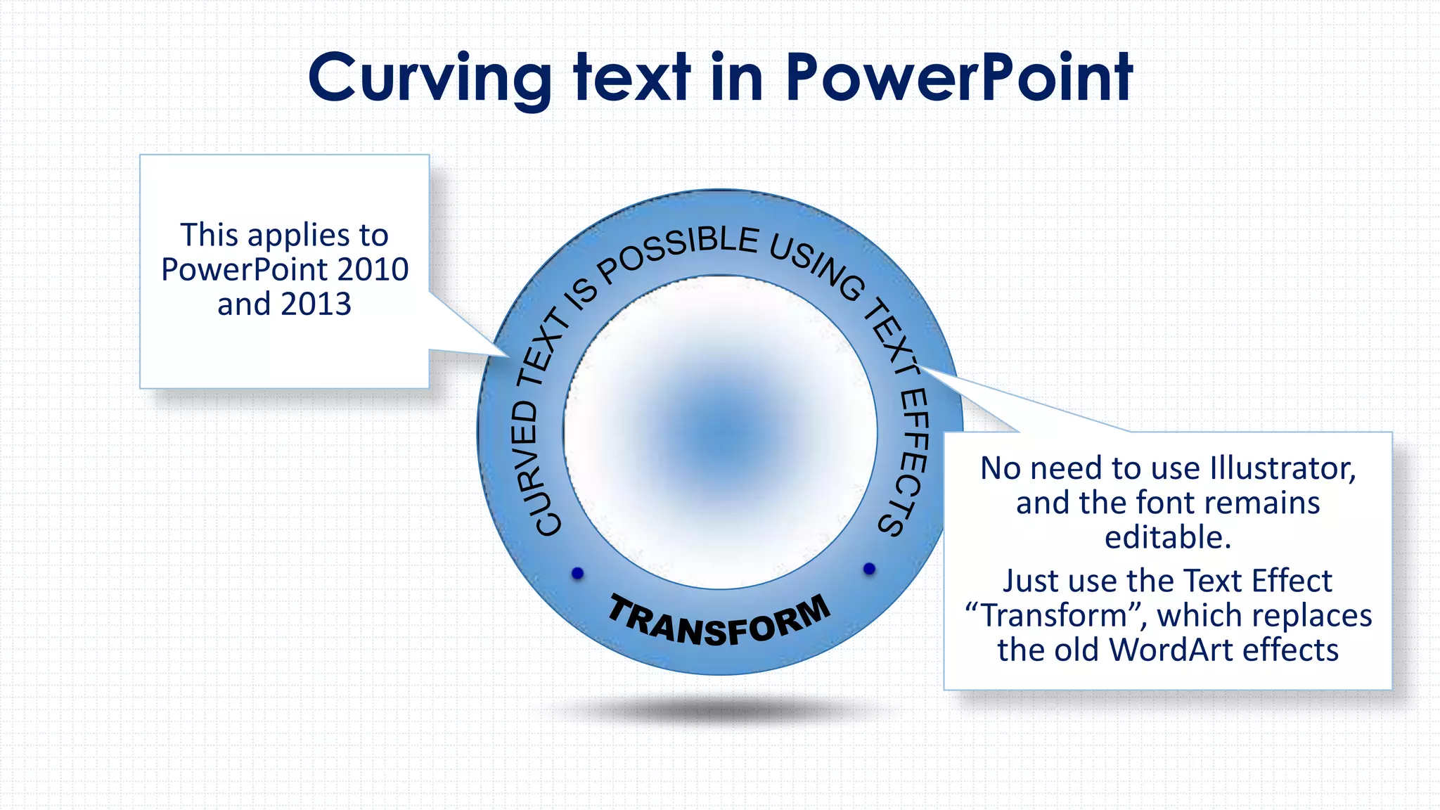 Curving text in PowerPoint | PPT