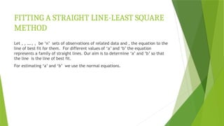 Curve Fitting Using Least Squares Method | PPTX