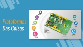 Plataformas
Das Coisas
 