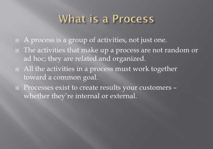 Process Definition
