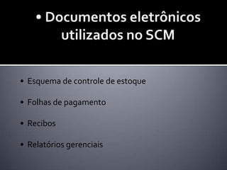 • Empresas que utilizam o programa SCM Uma importante característica do SCM/ECR é a prevalência da tecnologia de informações. Empresas são aconselhadas a investir pesadamente em tecnologia da informação que ajude a gerenciar os negócios ao longo da cadeia e no controle dos seus serviços externos.A  gerencia  do fluxo de bens através das cadeias de valor e de suprimentos das empresas , podem ser feitas através de diversos softwares fornecidos por terceiros, tais como SAP, BAAN, i2 e MAGNUGISTICS que ajudam as empresas planejarem e alocarem seus recursos, enquanto aumentam o controle e a visibilidade através da Cadeia de Suprimentos.