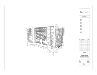 www.autodesk.com/revit
Scale
Date
Drawn By
Checked By
Project Number
Consultant
Address
Address
Address
Phone
Consultant
Address
Address
Address
Phone
Consultant
Address
Address
Address
Phone
Consultant
Address
Address
Address
Phone
Consultant
Address
Address
Address
Phone
8/15/20163:58:21AM
A1
PRESENTATION
Owner
Project Name
Checker
MIGZAM
Issue Date
Project Number
No. Description Date
1
3D View 1
 