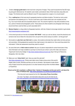 Getting out of the Classroom