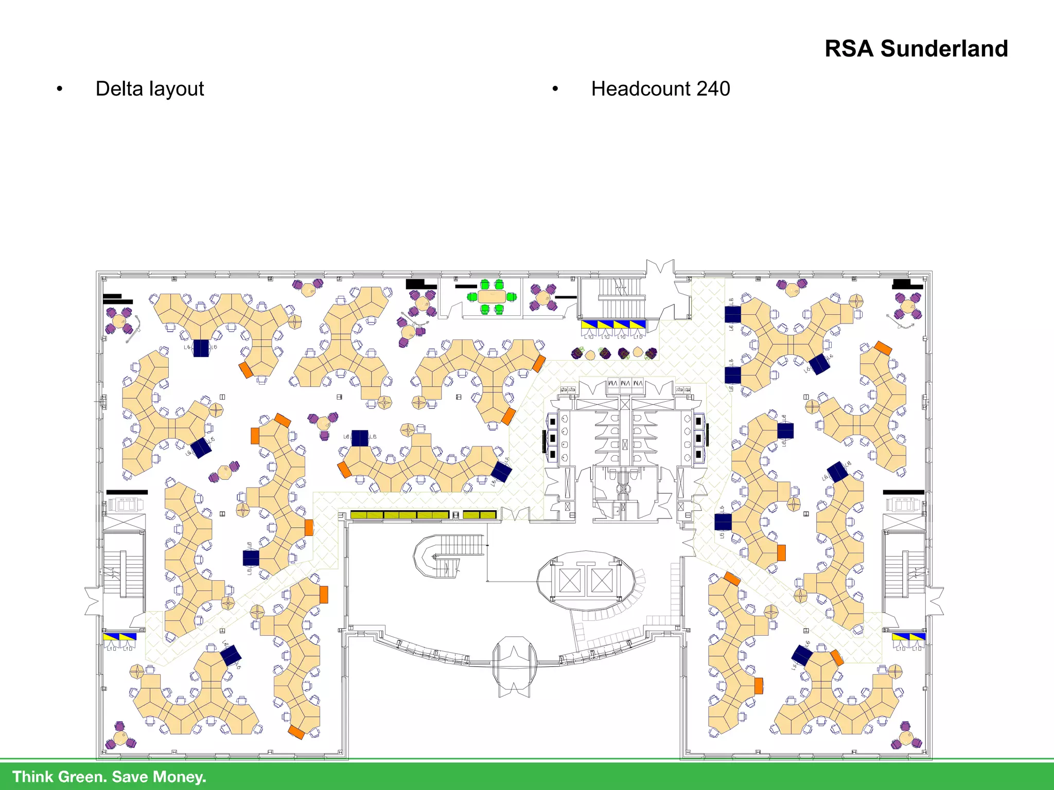 RSA Sunderland Delta layout Headcount 240 