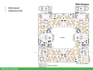 RSA Glasgow Delta layout Headcount 422 