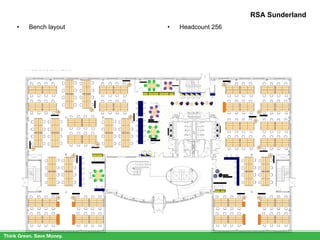 RSA Sunderland Bench layout Headcount 256 
