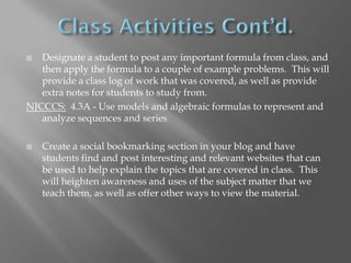 Weblogs in the Classroom