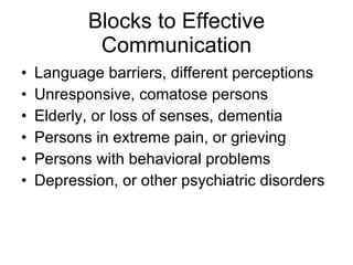 Therapeutic Comm. & Teaching | PPT