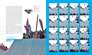 Senza parole, cioè, indescrivibile. È un po’ che devo scrivere       IN APERTURA
                                                                                       SHAUN WHITE E IL SUO OLIM-
                  questo articolo ma mi venivano poche parole per descrivere           PICO FS 5 STALEFISH.
                  quello che ha fatto vedere Shaun White e il resto della sua          LUKE MITRANI, IL PRIMO
                  compa ai Burton New Zealand Open 2009 e durante la                   ESSERE UMANO A CHIUDERE
                                                                                       DOUBLE MICHAELCHUCK.
                  prima tappa di Coppa del Mondo giù in Nuova Zelanda.
                                                                                       A FIANCO
                  Ho preso un po’ di tempo per inventarmi (anch’io, come lui,          LOUIE VITO: IL MIGLIOR FS 10
                  ci provo) qualcosa che non è ancora stato mai scritto, ma non        DOUBLE CORK DELLA GIOR-
                                                                                       NATA.
                  è possibile. E quindi son rimasto senza parole, proprio come
                  mi è accaduto durante quei giorni di gara. Shaun White si è
                  inventato un trick che non era mai stato fatto prima di allo-
                  ra, e poi l’ha doppiato sull’altro muro, con l’altro piede: tanto
                  per dire, “quando sposto l’asticella più in alto lo faccio di due
                  volte tanto, così da esser sicuro di aver un vantaggio suffi-
                  ciente”. “Sufficiente” per permettergli di inventarsi qualco-
                  s’altro per le prossime, ormai vicine, Olimpiadi di Vancouver
                  (in Canada, per chi ancora non lo sapesse) a febbraio.
                  E “qualcos’altro”, si dice in giro, sembra voglia dire Switch
                  Backside 1080. Se vogliamo dirla tutta, Switch Backside mille
                  di per sé è già difficile da pronunciare, da fare chissà.
                  Poiché pochissimi rider si avventurano in trick switch back-
                  side: c’è Torah Bright, che fa switch backside 540 (ma con-
                  corre nella categoria delle donne, e lo farà ancora per tanto)
                  e pochissimi altri che qui non ricordo.
                  Il fatto è che da quello che si è visto in Nuova Zelanda il livel-
                  lo è cresciuto di due decenni in un sol giorno. Tutti sapeva-
                  no più o meno che Shaun White si stava allenando quasi in
                  segreto nel suo pipe personale (chi c’era in più? Kevin
                  Pearce? A proposito, dov’è finito il suo acerrimo nemico,
                  colui che è riuscito a batterlo per ben due anni di fila ai
                  Burton European Open? Sta preparando Switch Backside
                  Double Cork mille?!) con la piscina di foam per provare
                  nuovi trick. È come quando esce la nuova generazione di
                  Macintosh G: dal 3 al 4 al 5 ci passa una vita.



                   BACK-TO-BACK
                   DOUBLE
                   SHAUN
                   BNZO 09




112   SNOWBOARDMAG 7                                                                                                  7 SNOWBOARDMAG   113
 