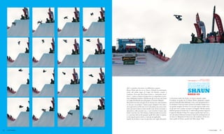 SOPRA E A FIANCO
                                                                                                                           KAZU KOKUBO, MC TWIST JAPAN ENORME


                                                                                                                          BACK-TO-BACK
                       altri” a metterli, è lui stesso. La differenza è questa.                                            DOUBLE
                       Shaun White già che era in Nuova Zelanda ha partecipato
                       anche alla prima tappa di Coppa del Mondo, sempre a
                       Cardrona. Aveva già vinto l’anno scorso a - indovinate un po’
                                                                                                                          SHAUN
                                                                                                                          BNZO 09
                       dove? - Cypress, proprio nel pipe dove si svolgeranno le pros-
                       sime Olimpiadi canadesi. Quindi non gli servivano più punti         vi che posso anche far di più, e lo faccio quando voglio.
                       in Coppa del Mondo per partecipare ai Giochi Olimpici.              Il risultato di quello che fa Shaun White spingendo sempre
                       Ma perché non fare una gara di un circuito che tutti scansano       più in là l’asticella della difficoltà, è che i suoi inseguitori devo-
                       se non per accumulare i famosi punti olimpici? L’ha fatta e         no rischiare il tutto per tutto, mentre lui sembra sempre avere
                       aveva già messo in fila tutti con la sola prima run, senza nem-     un qualche margine di errore. Le cose gli vengono facili, men-
                       meno provare il back-to-back double cork. Poteva scendere a         tre gli altri sono sempre sul punto di sbagliare. Risulta quindi
                       spazzaneve nella seconda run, o con la tavola in mano salu-         difficile pensare al livello che si vedrà nella prossima tappa di
                       tando i suoi fan. No. Non bastava. Nella seconda run ha chiu-       Coppa del Mondo di Saas Fee oppure quella dopo ancora, o
                       so i suoi due trick in fila (proprio quelli che vedete in apertu-   che succederà ai Burton European Open che anticiperanno di
                       ra del mag di questo mese), e tutti giù ad applaudire.              un mese le Olimpiadi di Vancouver che rischiano di far sem-
                       Quello che ha fatto è stato: ho già vinto, ma voglio dimostrar-     brare quelle di Torino, anziché del 2006, datate 1996.




120   SNOWBOARDMAG 7                                                                                                                                           7 SNOWBOARDMAG   121
 
