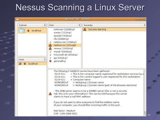Nessus Scanning a Linux Server 