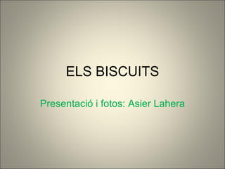 ELS BISCUITS Presentació i fotos: Asier Lahera 