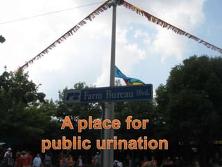 A place for public urination