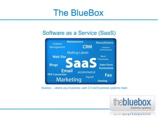 The BlueBox The BlueBox Software as a Service (SaaS)‏ 