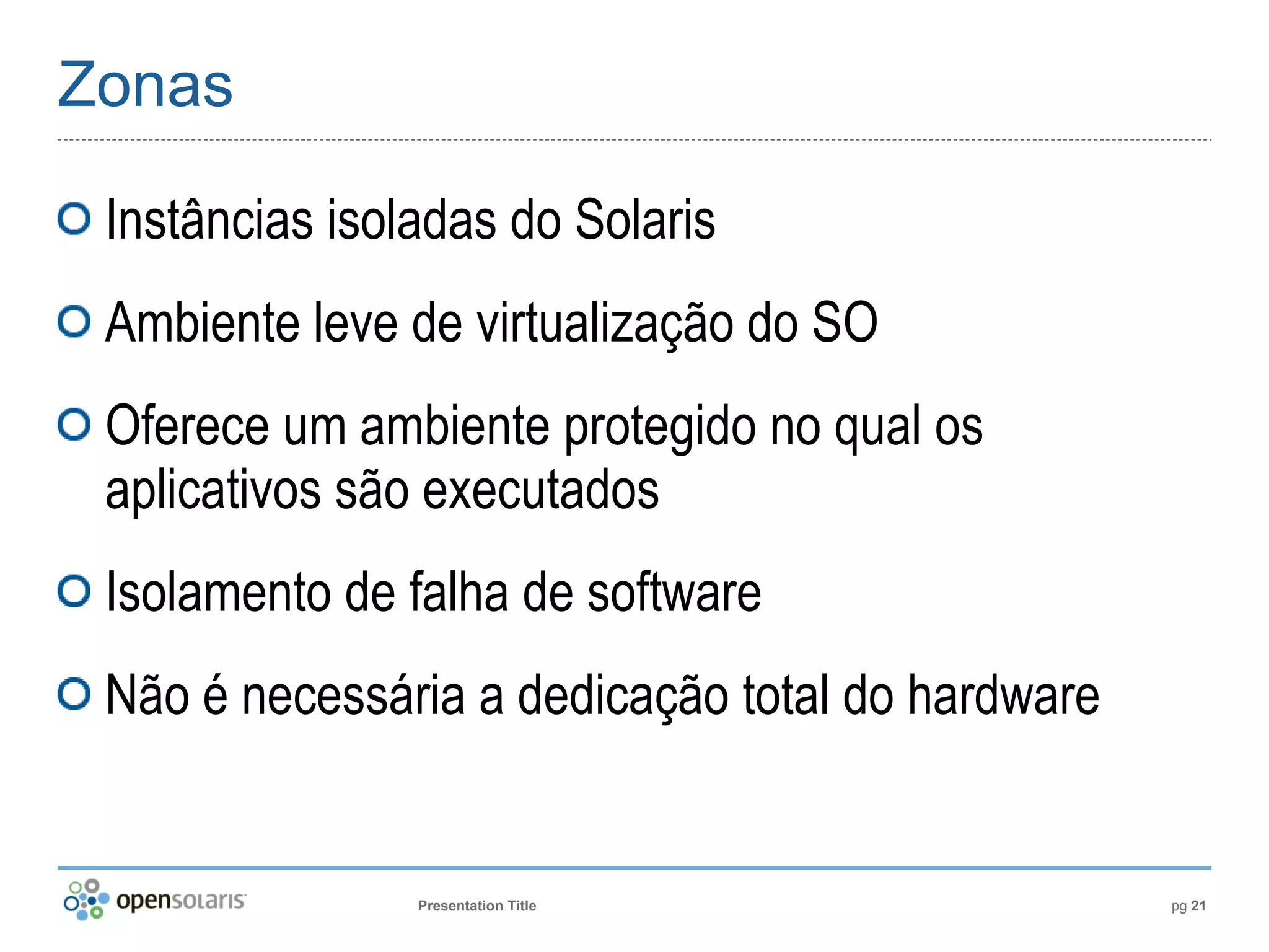 Introdução ao OpenSolaris