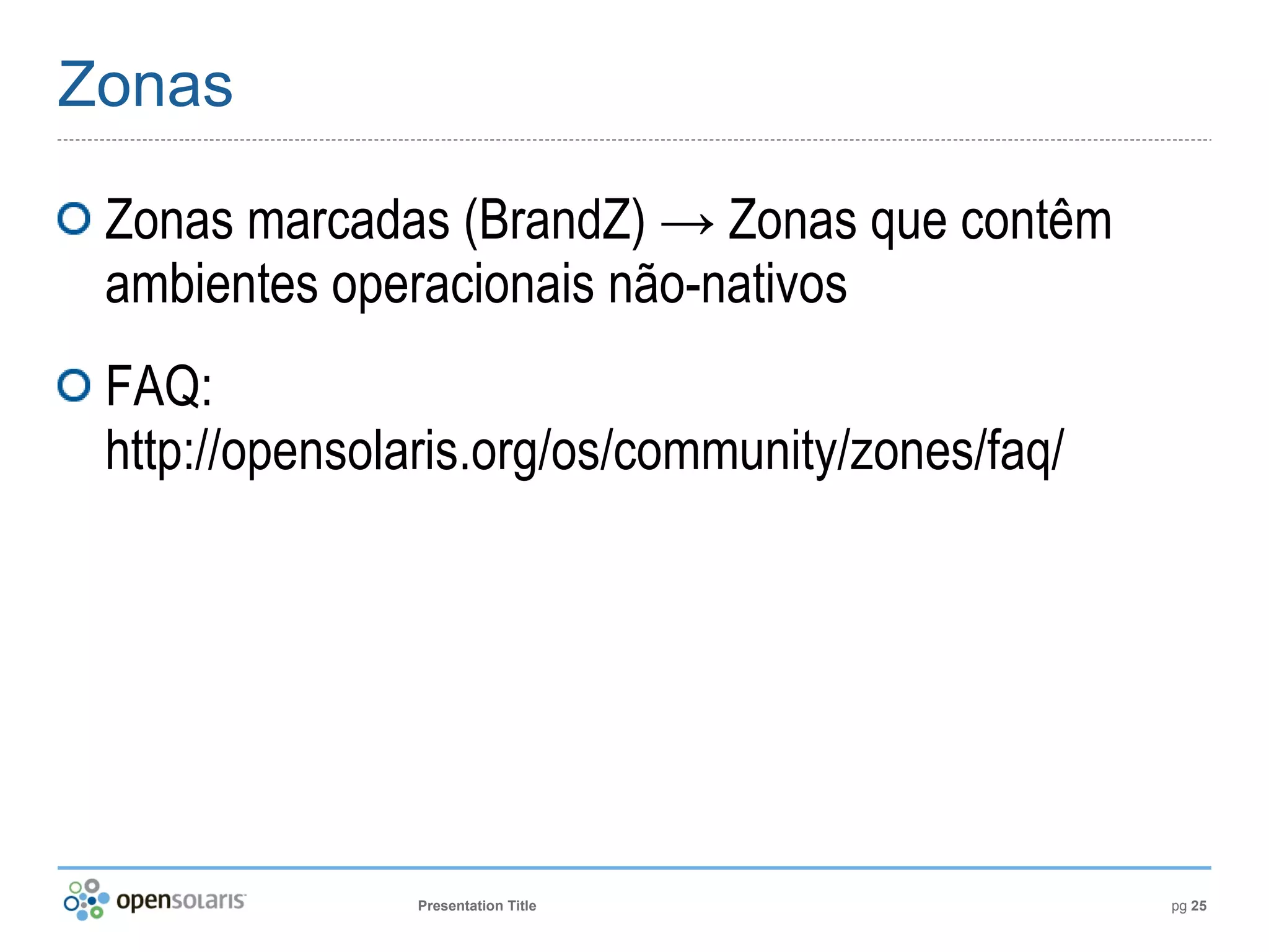 Introdução ao OpenSolaris
