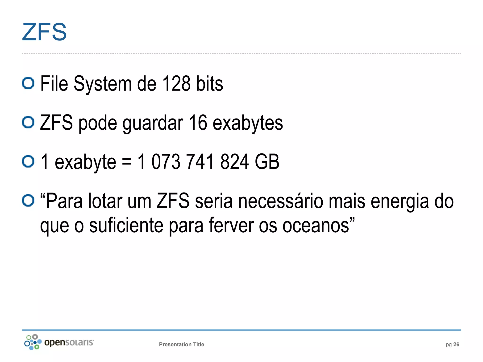 Introdução ao OpenSolaris