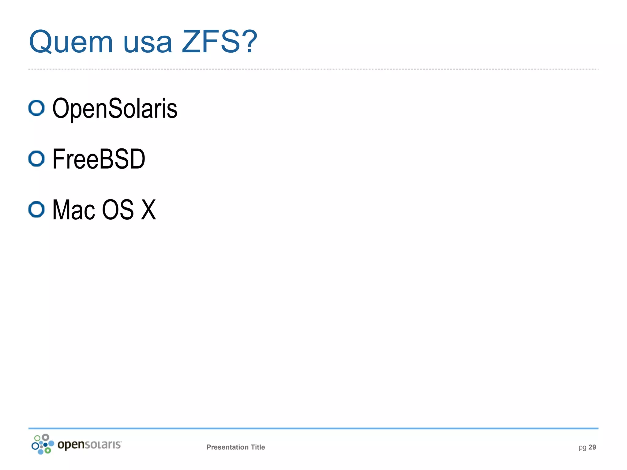 Introdução ao OpenSolaris