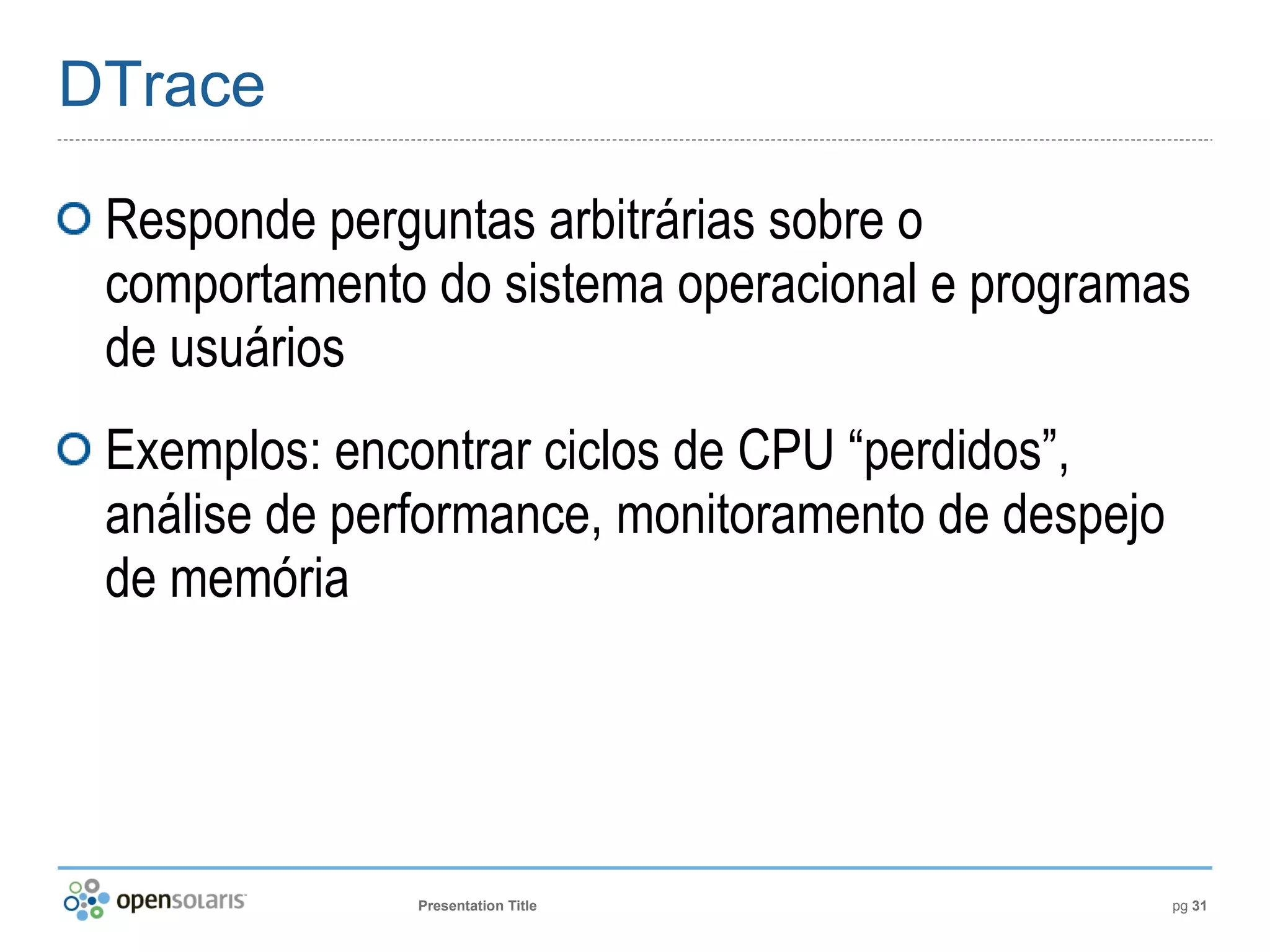 Introdução ao OpenSolaris