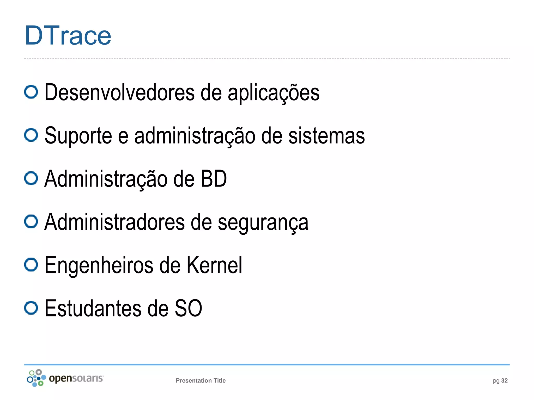 Introdução ao OpenSolaris