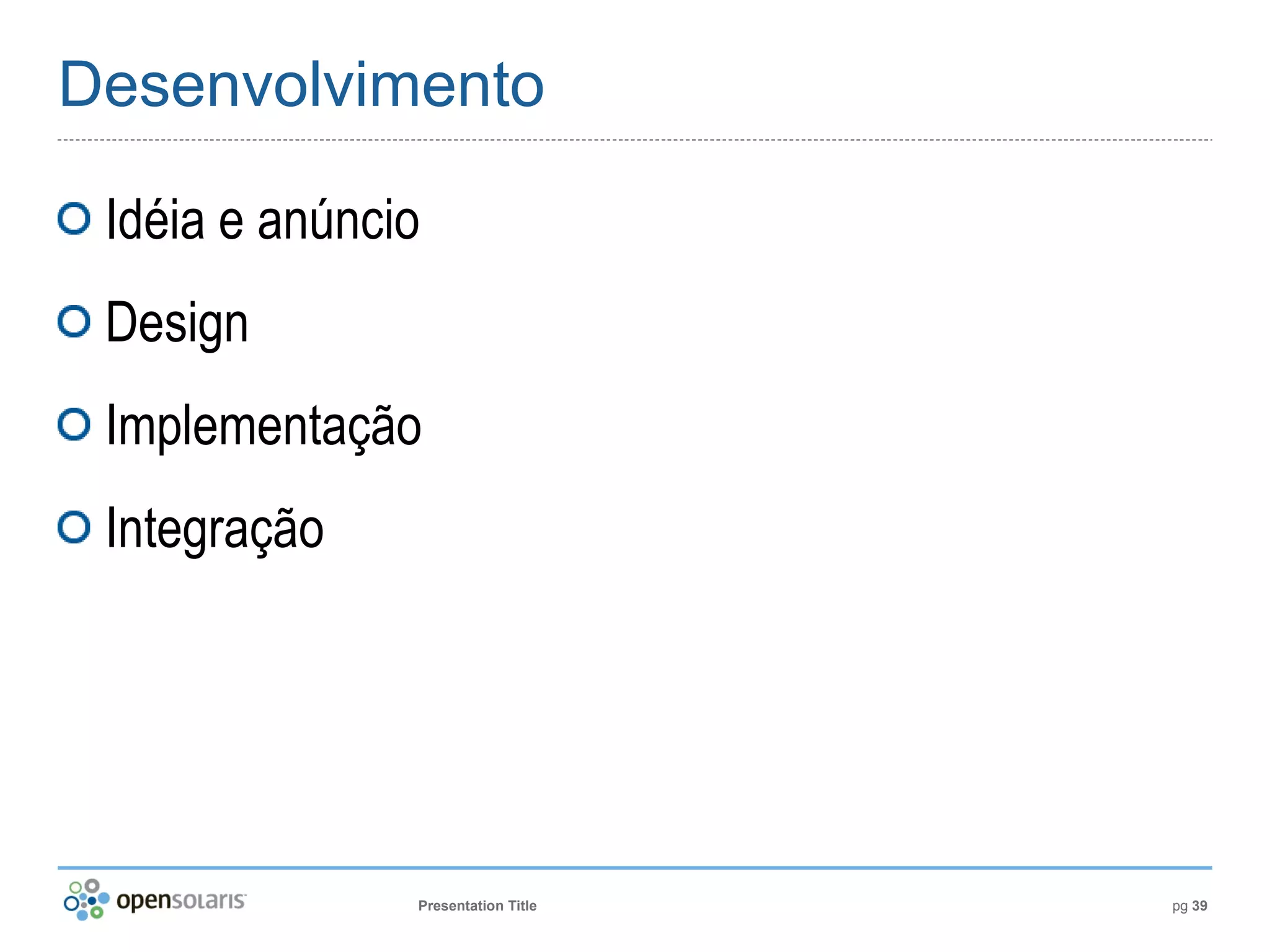 Introdução ao OpenSolaris
