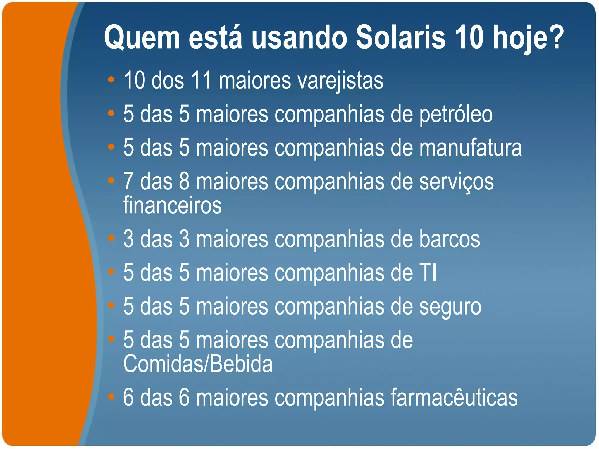 Introdução ao OpenSolaris