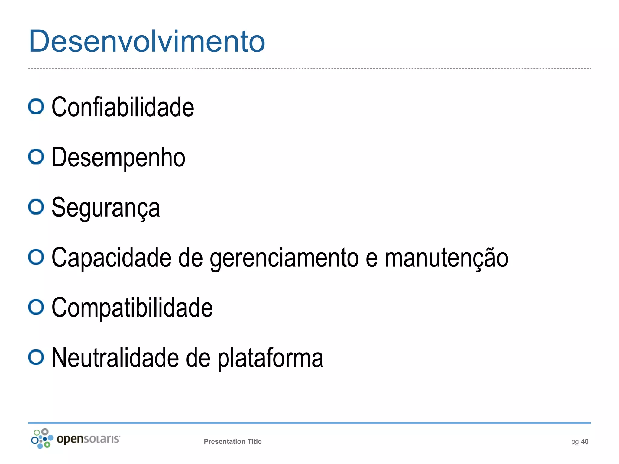 Introdução ao OpenSolaris